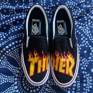 Thrasher x Vans Slip On Pros